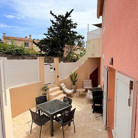 Apartament Le Cocon De - T2 Cosy, Grande Terrasse Rez De Jardin, Clim, Parking Proche Sète